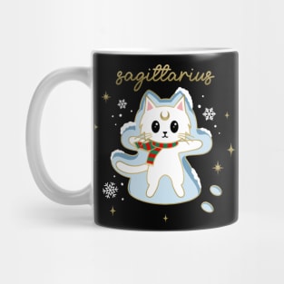 Sagittarius Holiday Kitty Cat Mug